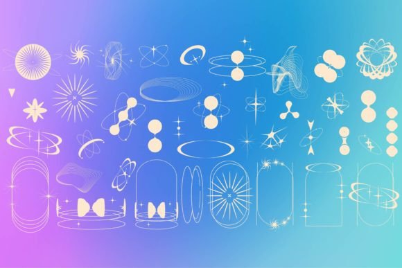 Download 40 Y2k Aesthetic Shape Modern - Modern Collection