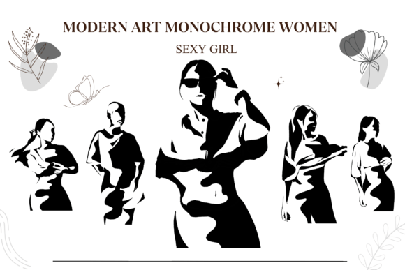 Download Modern Art Monochrome Woman Collection 1 - Modern Collection